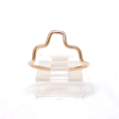 Daedal 14k Gold Filled Aztec Stacking Ring
