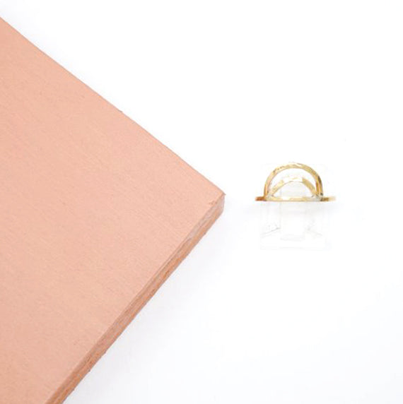 Daedal Double Crescent Stacking Ring