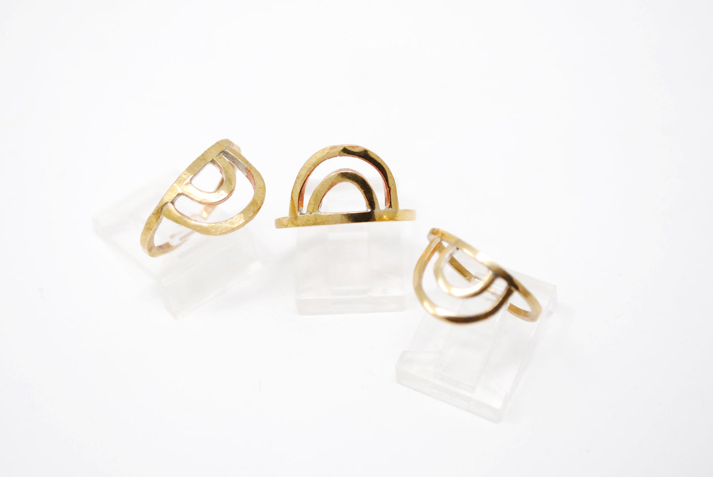 Daedal Double Crescent Stacking Ring