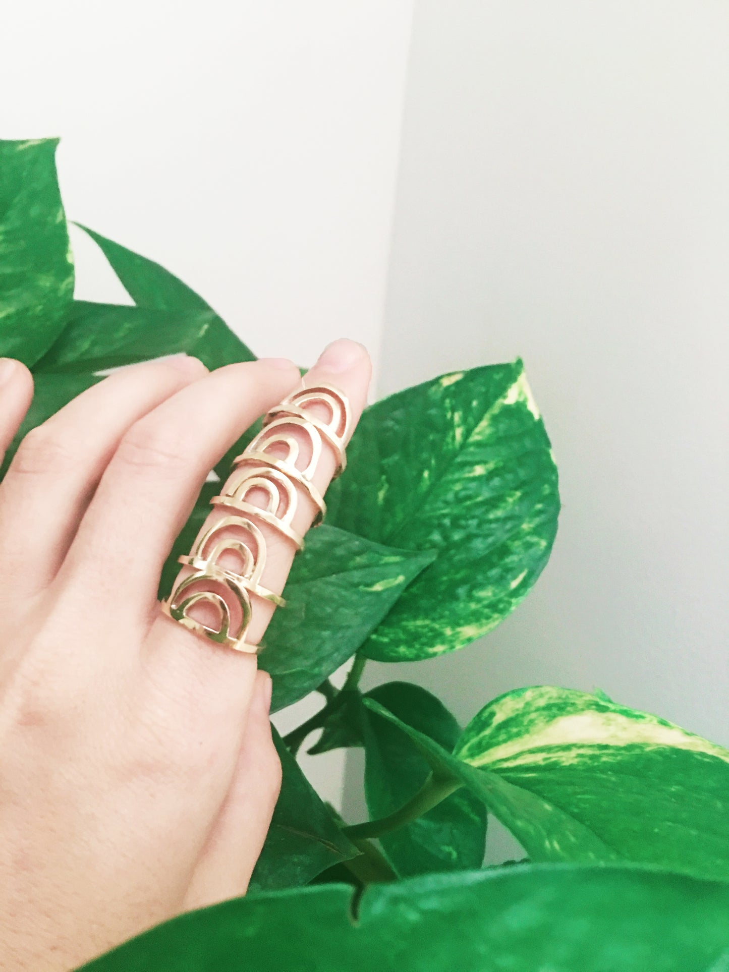 Daedal Double Crescent Stacking Ring