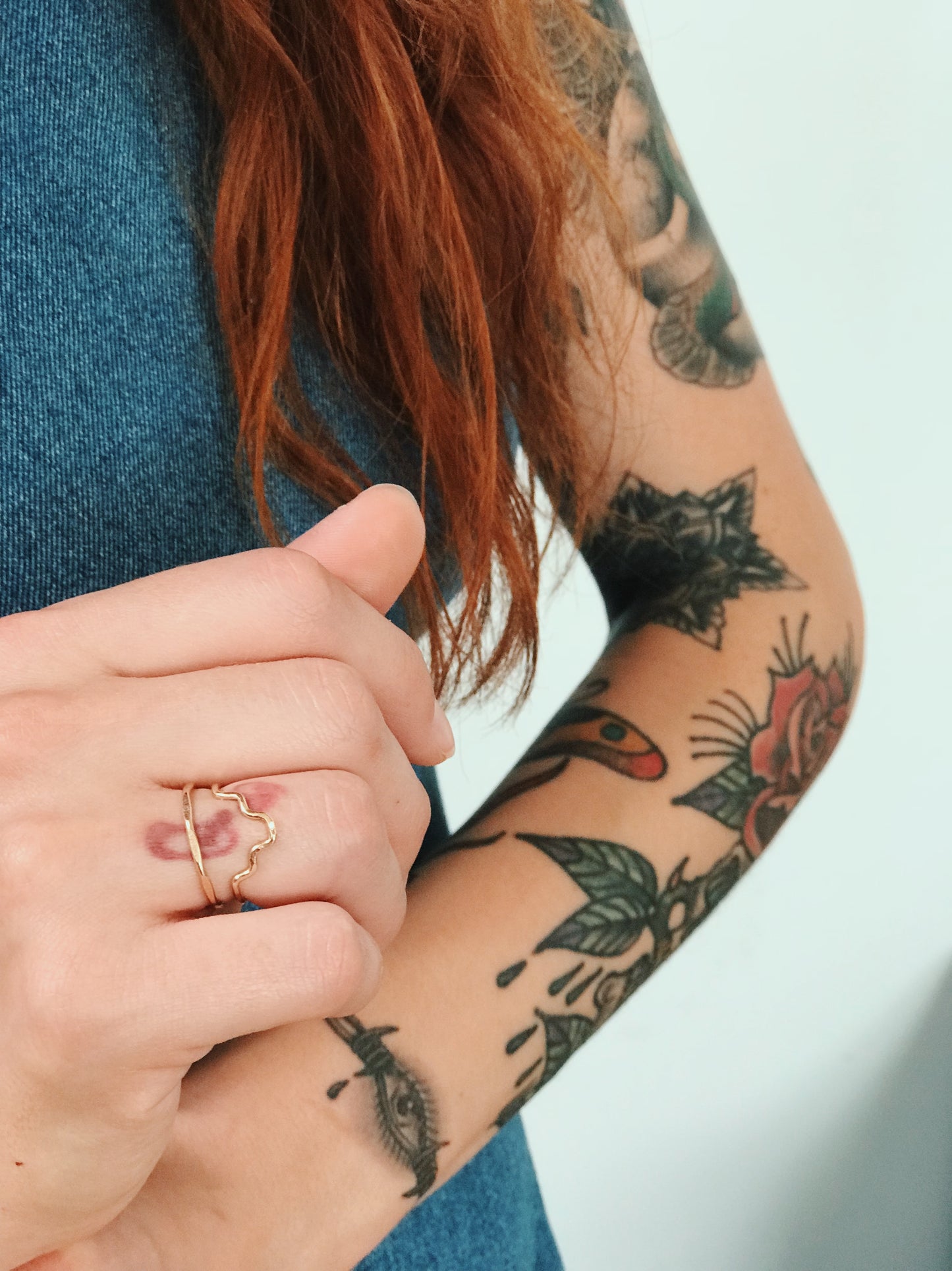 Daedal 14k Gold Filled Aztec Stacking Ring